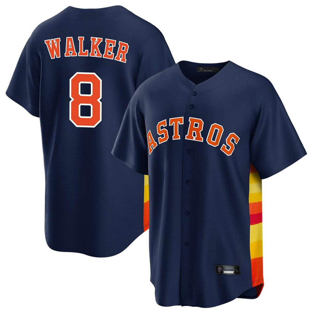 Houston Astros #8 Christian Walker Player Navy KLUNKIM Home Game Stitched Jerseys