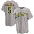 Oakland Athletics #5 Jacob Wilson Gray KLUNKIM 2024 Away Limited Stitched Jersey