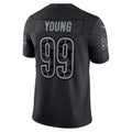 W.Commanders #99 Chase Young Black KLUNKIM RFLCTV Limited Jersey