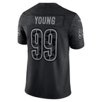 W.Commanders #99 Chase Young Black KLUNKIM RFLCTV Limited Jersey