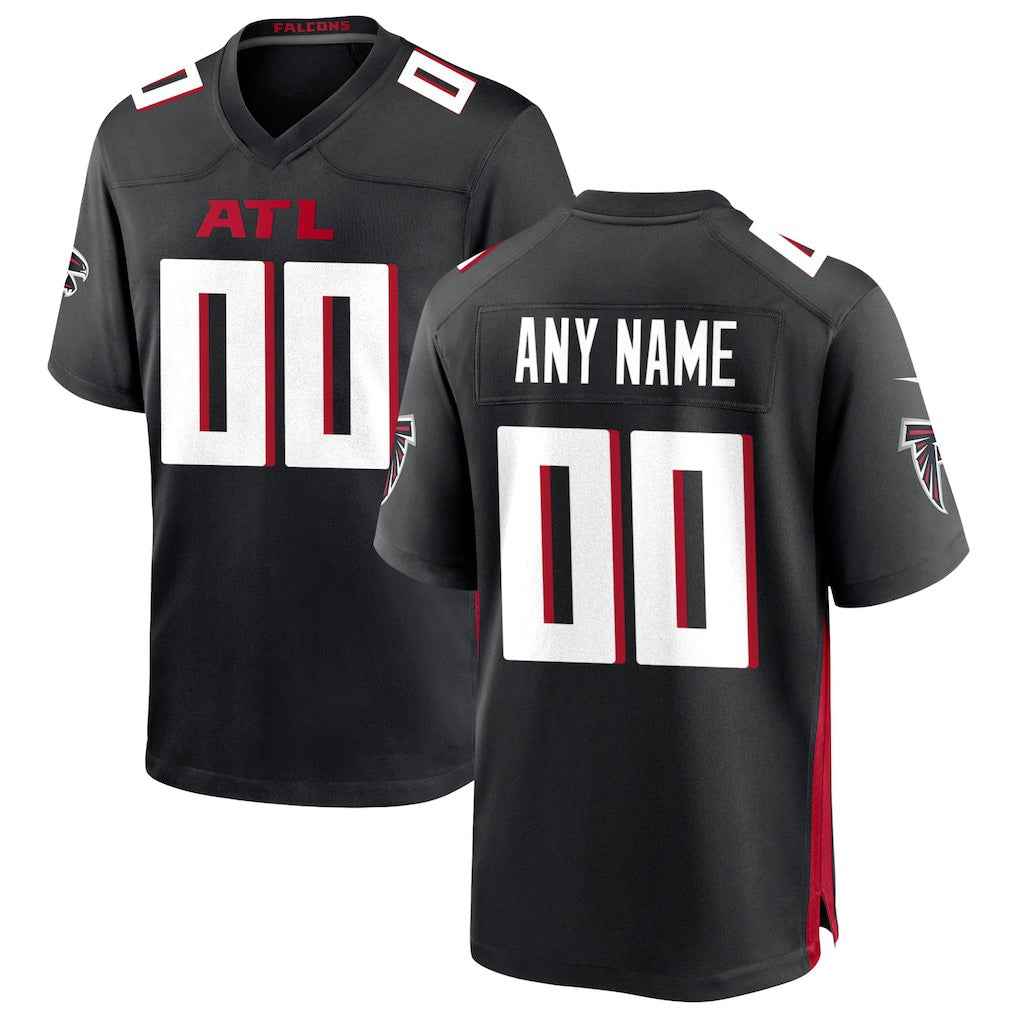 Custom A.Falcons Black KLUNKIM Game Jersey