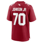 A.Cardinals #70 Paris Johnson Jr. Cardinal KLUNKIM Game Jersey