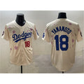 Los Angeles Dodgers #18 Yoshinobu Yamamoto Cream KLUNKIM 2025 Tokyo Series Limited Stitched Jersey
