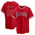 Los Angeles Angels #12 Jorge Soler Player Red KLUNKIM Home Game Stitched Jerseys