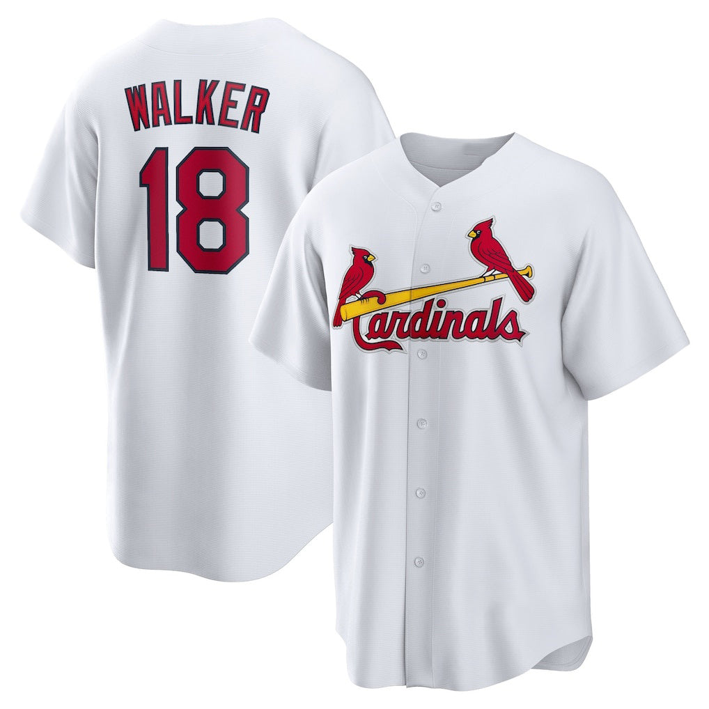 St. Louis Cardinals #18 Jordan Walker White KLUNKIM Home Official Replica Player Jersey