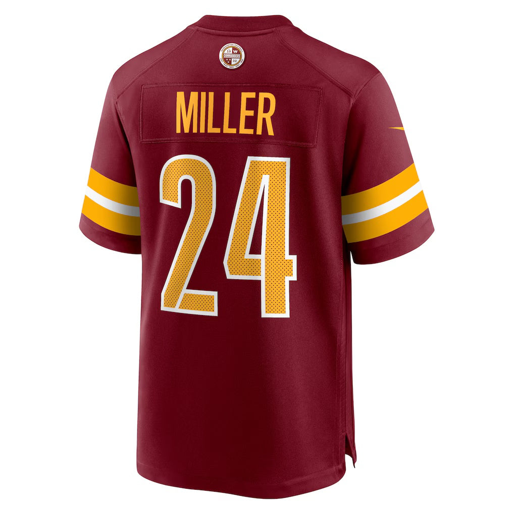 W.Commanders #24 Von Miller Burgundy KLUNKIM Team Game Jersey