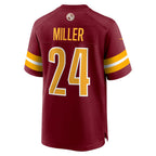 W.Commanders #24 Von Miller Burgundy KLUNKIM Team Game Jersey