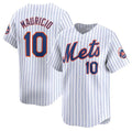 New York Mets #10 Ronny Mauricio White KLUNKIM 2024 Home Limited Stitched Jersey