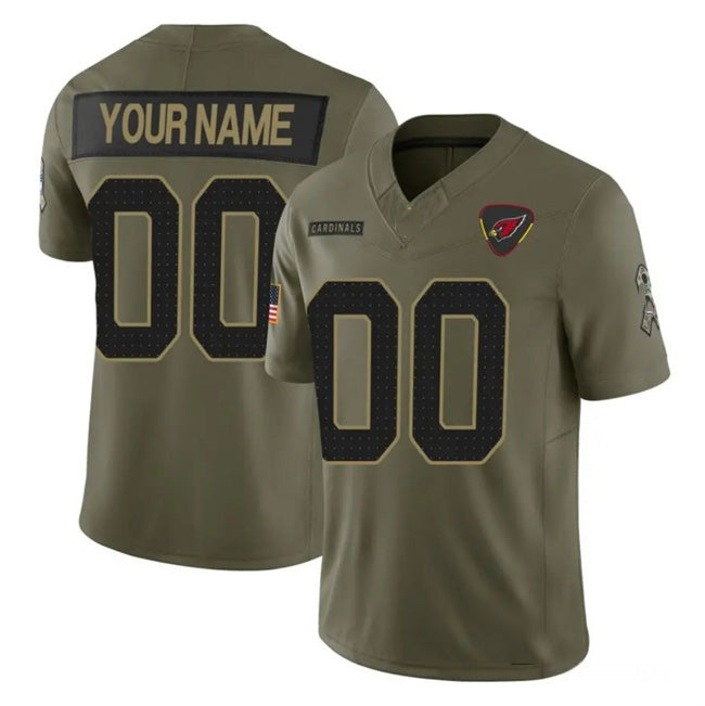 Custom A.Cardinals Active Player Olive KLUNKIM 2025 F.U.S.E. Salute to Service Limited Stitched Jersey