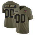 Custom A.Cardinals Active Player Olive KLUNKIM 2025 F.U.S.E. Salute to Service Limited Stitched Jersey