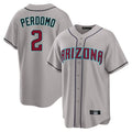 Arizona Diamondbacks #2 Geraldo Perdomo Player Gray KLUNKIM Road Home Game Stitched Jerseys