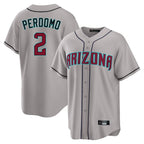 Arizona Diamondbacks #2 Geraldo Perdomo Player Gray KLUNKIM Road Home Game Stitched Jerseys