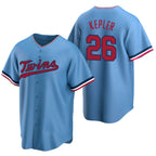 Minnesota Twins #26 Max Kepler Blue KLUNKIM Cool Base Stitched Jersey
