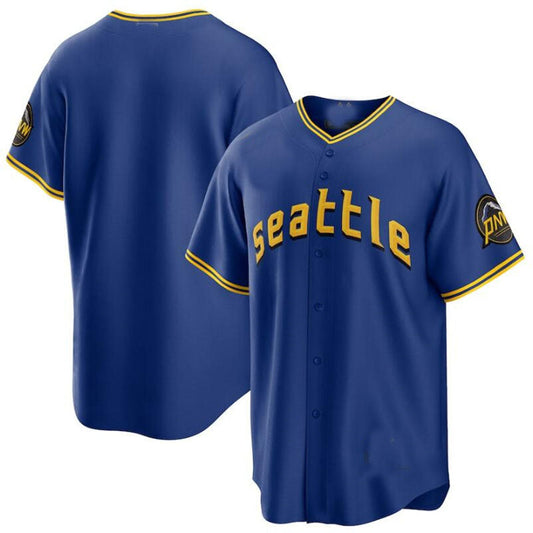 Seattle Mariners Royal 2023 City Connect Replica Player Jersey Baseball Jerseys