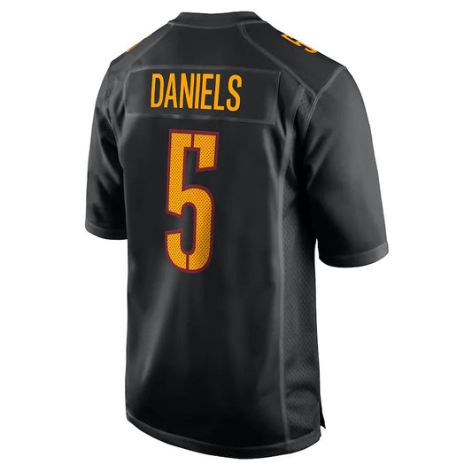 W.Commanders #5 Jayden Daniels Carbon Black Fashion Vapor Limited Jersey Stitched American Football Jerseys