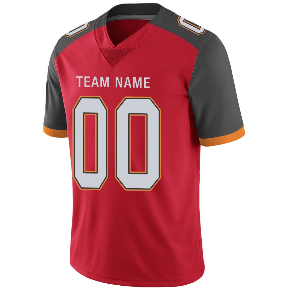 Custom TB.Buccaneers Stitched American Football Jerseys Personalize Birthday Gifts Red Jersey