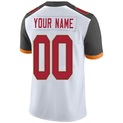 Custom TB.Buccaneers Stitched American Football Jerseys Personalize Birthday Gifts White Jersey