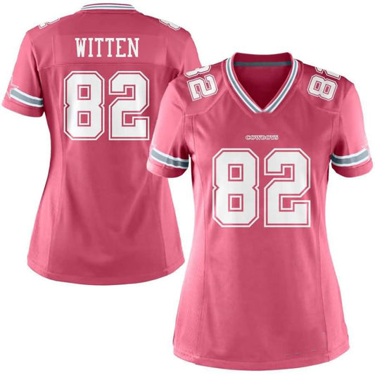 D.Cowboys #82 Jason Witten Alternate Vapor Limited Jersey - PINK Stitched American Football Jerseys