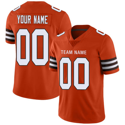 Custom C.Browns Football Jersey Team Player or Personalized Design Your Own Name for Men's Women's Youth Jerseys Brown