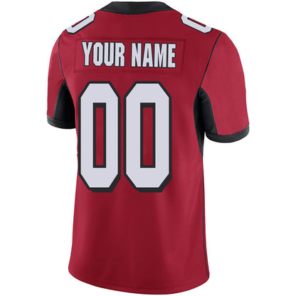 Custom A.Falcons Team Player or Personalized Design Your Own Name for Men's Women's Youth Jerseys Red Football Jerseys