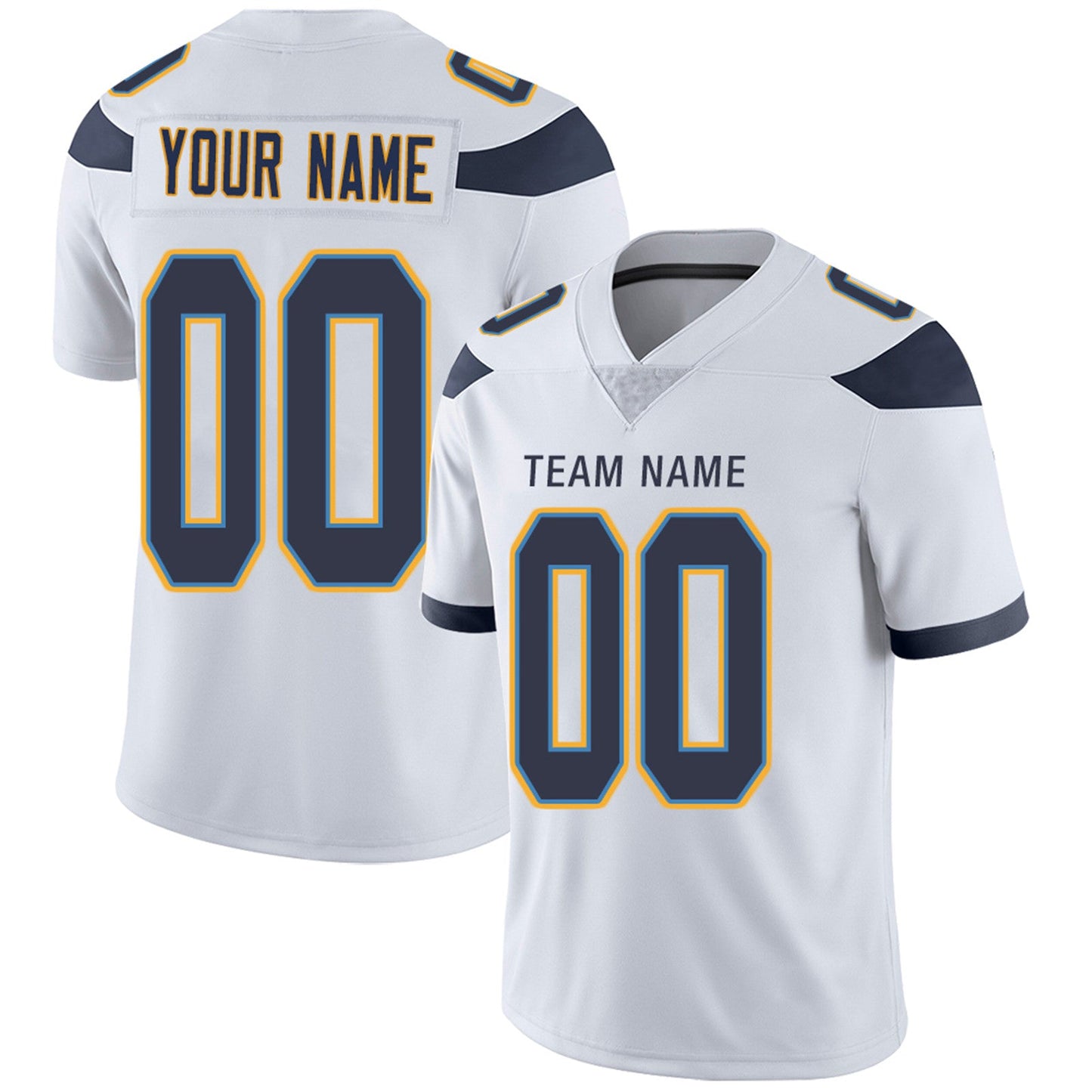 Custom LA.Chargers Football Jerseys Team Player or Personalized Design Your Own Name for Men's Women's Youth Jerseys Navy