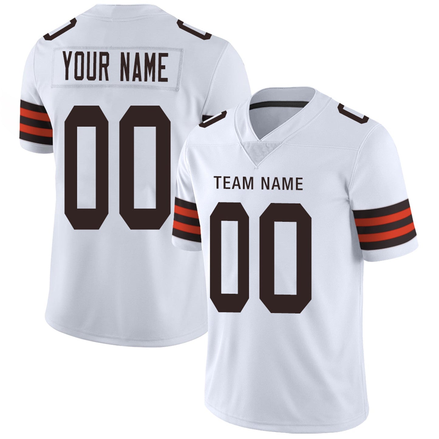 Custom C.Browns Football Jersey Team Player or Personalized Design Your Own Name for Men's Women's Youth Jerseys Brown