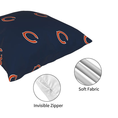 Custom Decorative Football Pillow Case Chicago Bears Pillowcase Personalized Throw Pillow Covers