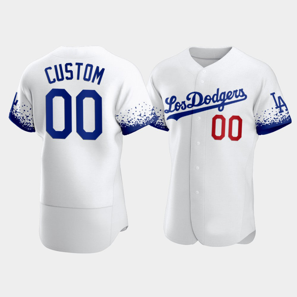 Custom Baseball Los Angeles Dodgers Fashion White Stitched Jerseys
