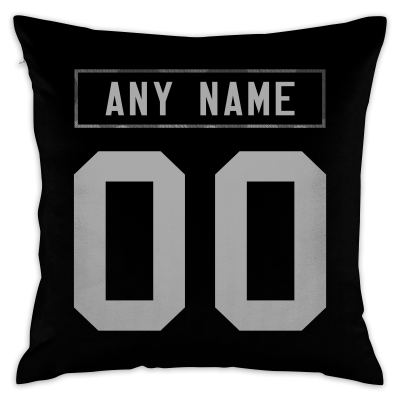 Custom Football Las Vegas Raiders Decorative Throw Pillow Cover 18" x 18"- Print Personalized Style Customizable Design Team Any Name & Number