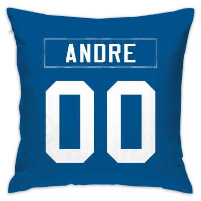 Custom Football New York Giants Decorative Throw Pillow Cover 18" x 18"- Print Personalized Style Customizable Design Team Any Name & Number