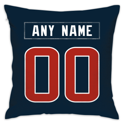 Custom Football Houston Texans Decorative Throw Pillow Cover 18" x 18"- Print Personalized Style Customizable Design Team Any Name & Number