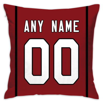 Custom Football Arizona Cardinals Decorative Throw Pillow 18" x 18"- Print Personalized Style Customizable Design Team Any Name & Number