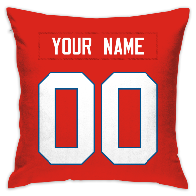 Custom Football Buffalo Bills Decorative Pillowcase 18" x 18"- Print Personalized Style Customizable Design Team Any Name & Number
