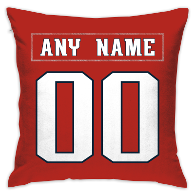 Custom Football New England Patriots Decorative Throw Pillow Cover 18" x 18"- Print Personalized Style Customizable Design Team Any Name & Number