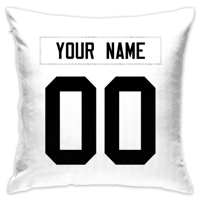 Custom Football Las Vegas Raiders Decorative Throw Pillow Cover 18" x 18"- Print Personalized Style Customizable Design Team Any Name & Number