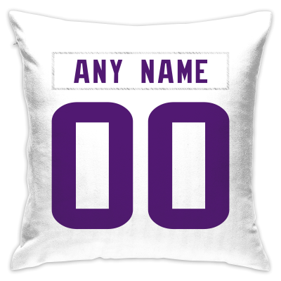 Custom Football Minnesota Vikings Decorative Throw Pillow Cover 18" x 18"- Print Personalized Style Customizable Design Team Any Name & Number