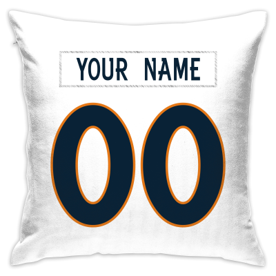 Custom Football Denver Broncos Decorative Throw Pillow Cover 18" x 18"- Print Personalized Style Customizable Design Team Any Name & Number