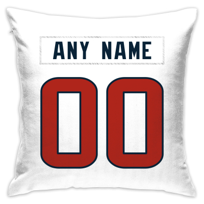 Custom Football Houston Texans Decorative Throw Pillow Cover 18" x 18"- Print Personalized Style Customizable Design Team Any Name & Number