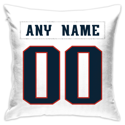 Custom Football New England Patriots Decorative Throw Pillow Cover 18" x 18"- Print Personalized Style Customizable Design Team Any Name & Number