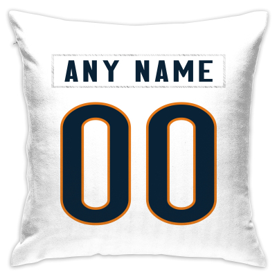 Custom Football Chicago Bears Decorative Throw Pillow Cover 18" x 18"- Print Personalized Style Customizable Design Team Any Name & Number