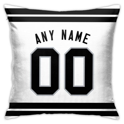 Custom Football Las Vegas Raiders Decorative Throw Pillow Cover 18" x 18"- Print Personalized Style Customizable Design Team Any Name & Number