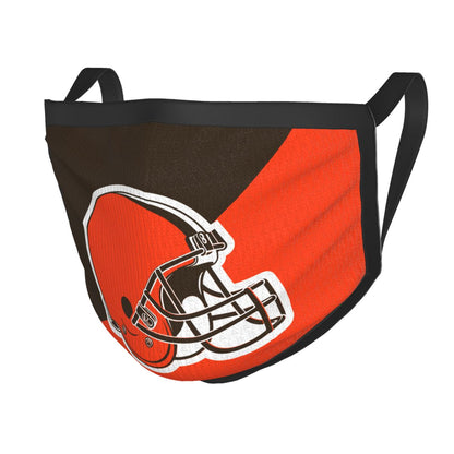 Custom Football Personalized Cleveland Browns Dust Face Mask With Filters PM 2.5