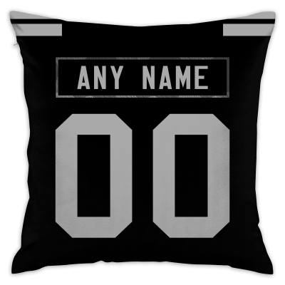 Custom Football Las Vegas Raiders Decorative Throw Pillow Cover 18" x 18"- Print Personalized Style Customizable Design Team Any Name & Number