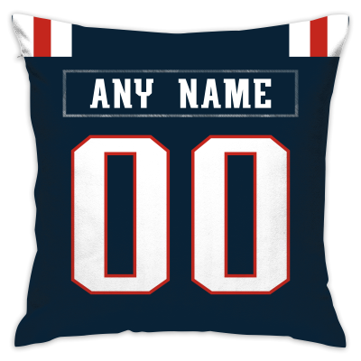 Custom Football New England Patriots Decorative Throw Pillow Cover 18" x 18"- Print Personalized Style Customizable Design Team Any Name & Number