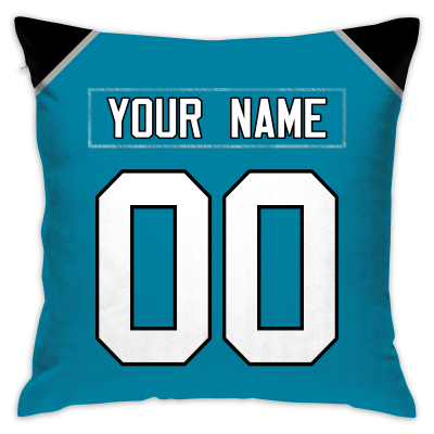 Custom Football Carolina Panthers Decorative Throw Pillow 18 x 18 Print Personalized Style Customizable Design Team Any Name & Number