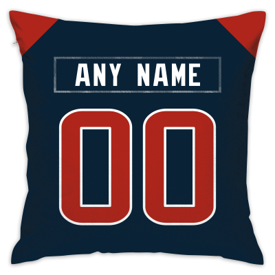 Custom Football Houston Texans Decorative Throw Pillow Cover 18" x 18"- Print Personalized Style Customizable Design Team Any Name & Number