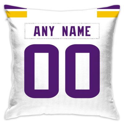 Custom Football Minnesota Vikings Decorative Throw Pillow Cover 18" x 18"- Print Personalized Style Customizable Design Team Any Name & Number