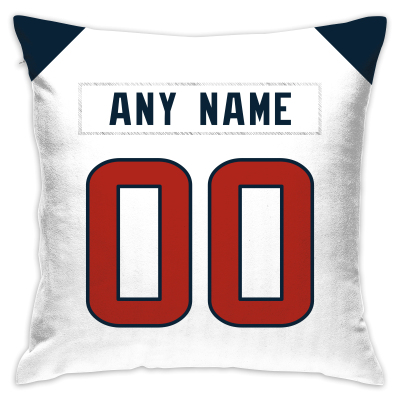 Custom Football Houston Texans Decorative Throw Pillow Cover 18" x 18"- Print Personalized Style Customizable Design Team Any Name & Number