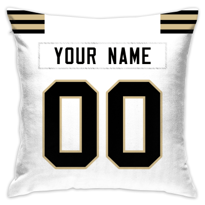 Custom Football New Orleans Saints Decorative Throw Pillow Cover 18" x 18"- Print Personalized Style Customizable Design Team Any Name & Number