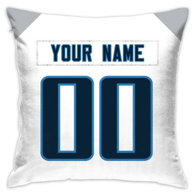 Custom Football Tennessee Titans Decorative Throw Pillow Cover 18" x 18"- Print Personalized Style Customizable Design Team Any Name & Number